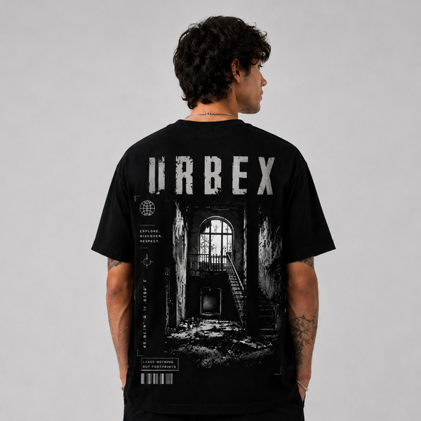 Tričko URBEX – Black Graphic Streetwear