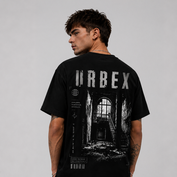 Tričko URBEX – Black Graphic Streetwear